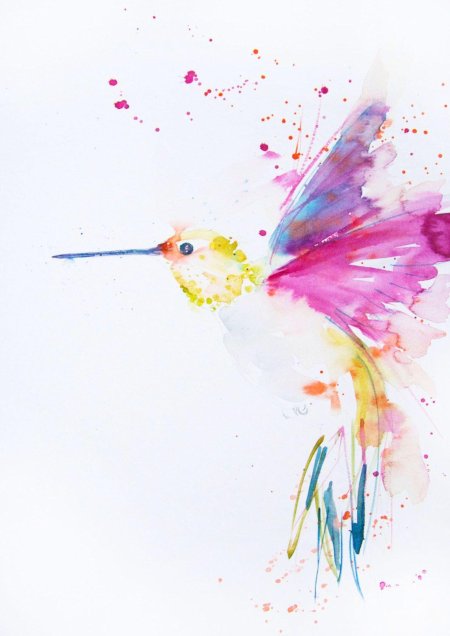 Рисование акварельными красками