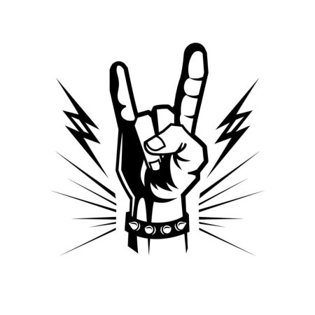 Rock hand vector