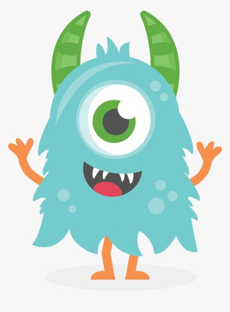 Мультяшный монстрик