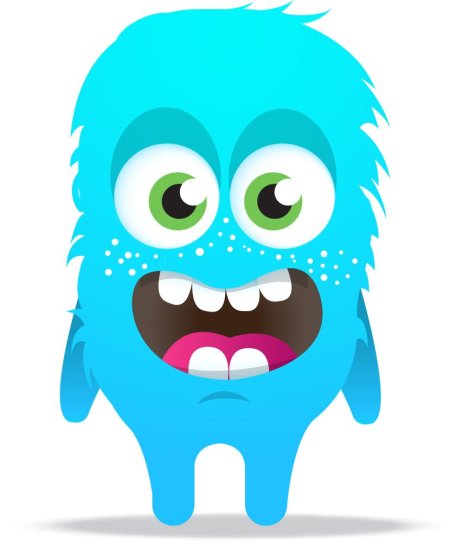 Синий монстрик