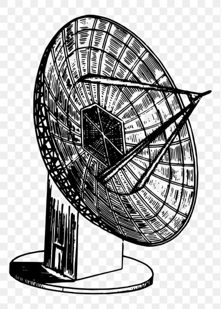 Спутниковые антенны нарисованные