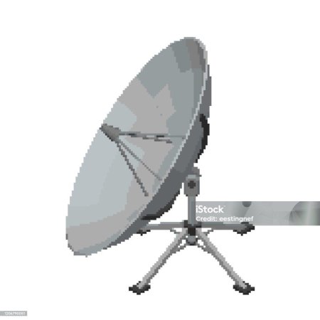 Пиксельная спутниковая тарелка