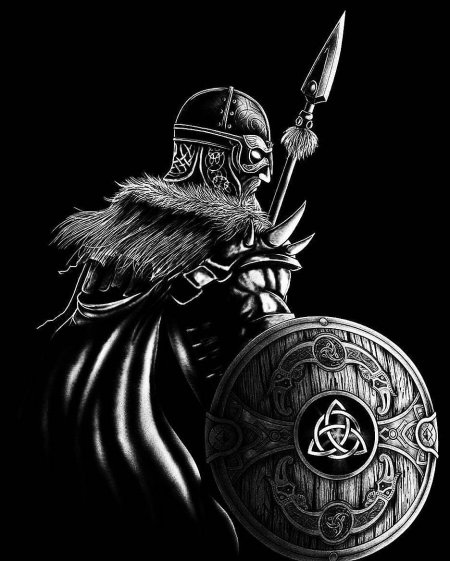 Эскизы тату скандинавских Войнов