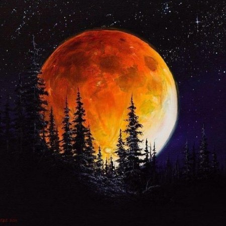 Ночь гуашью