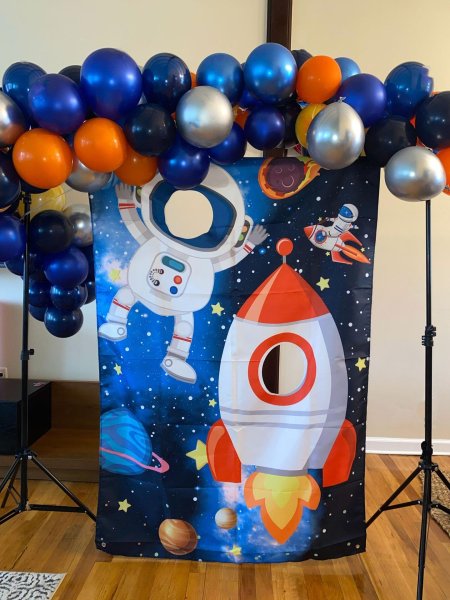 Фотозона космос своими руками