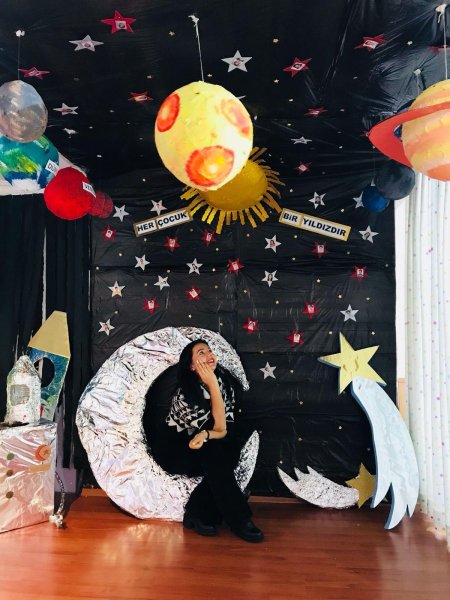 Фотозона космос в детском саду