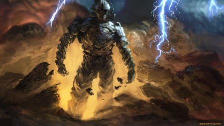 Титан голем воин