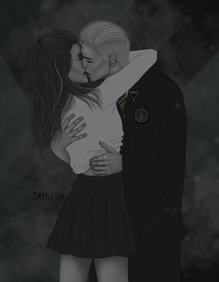 Драко Малфой и Гермиона Грейнджер арт