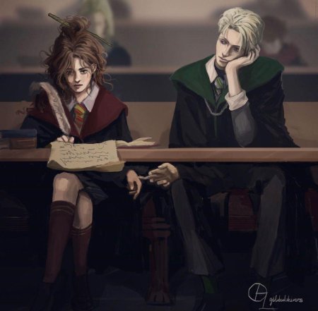 Гермиона Грейнджер и Драко Малфой 18