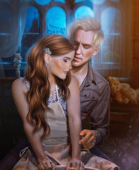 Драко Малфой и Гермиона Грейнджер арт