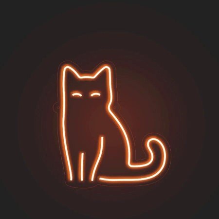 Неоновая кошка