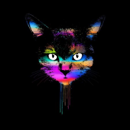 Неоновая кошка