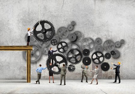 Человек с шестеренками