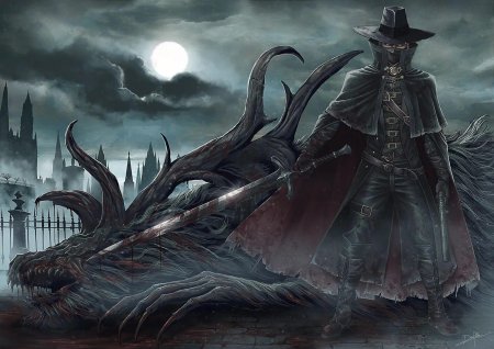 Bloodborne Art охотник