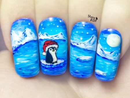 Маникюр пейзаж