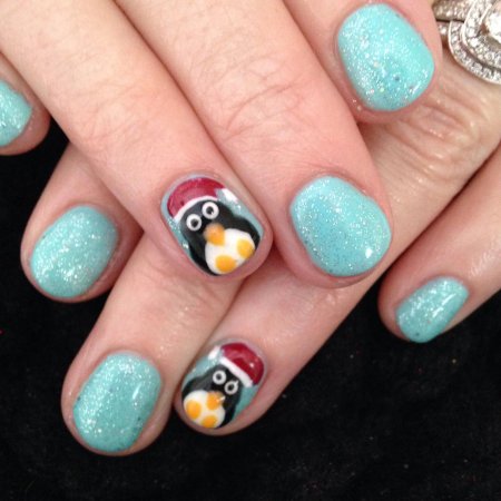 Маникюр новогодние