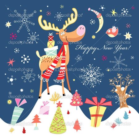 Новогодние векторные изображения