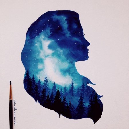 Рисование акварельными красками