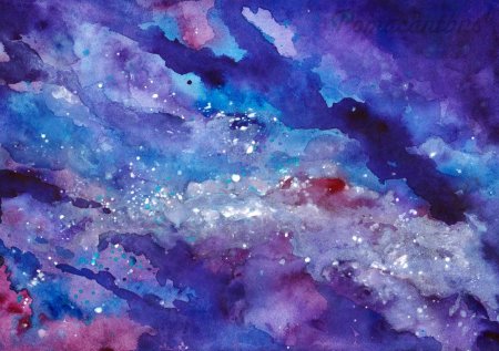 Космос акварелью