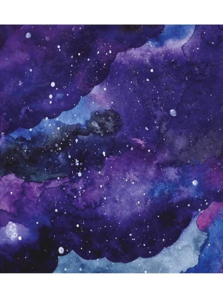 Фон космос гуашью