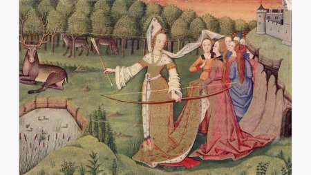 Средневековая миниатюра 15 век женщина