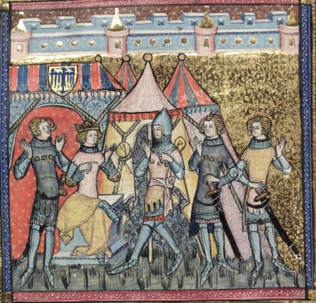 Средневековая миниатюра 14 века