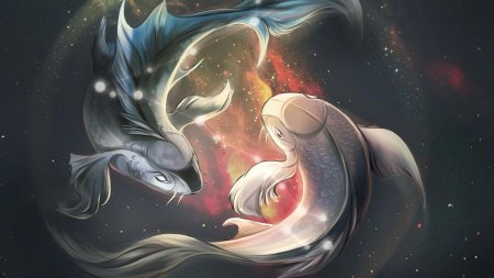 Рыбки кои Инь Янь