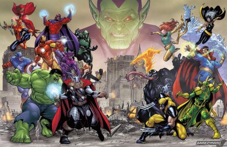 Герои Марвел против злодеев Марвел