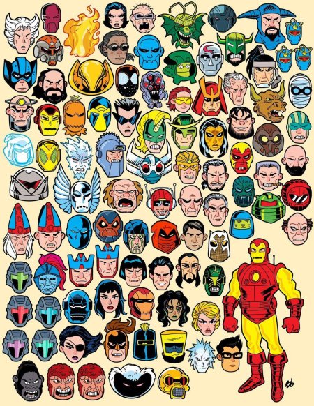Картинки супергероев и злодеев