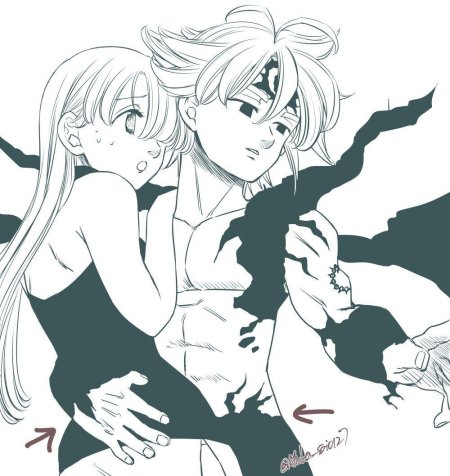 Семь смертных грехов Мелиодас и Элизабет +18