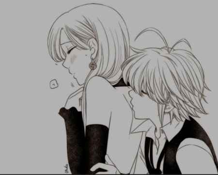 Картинки Мелиодаса и Элизабет поцелуй