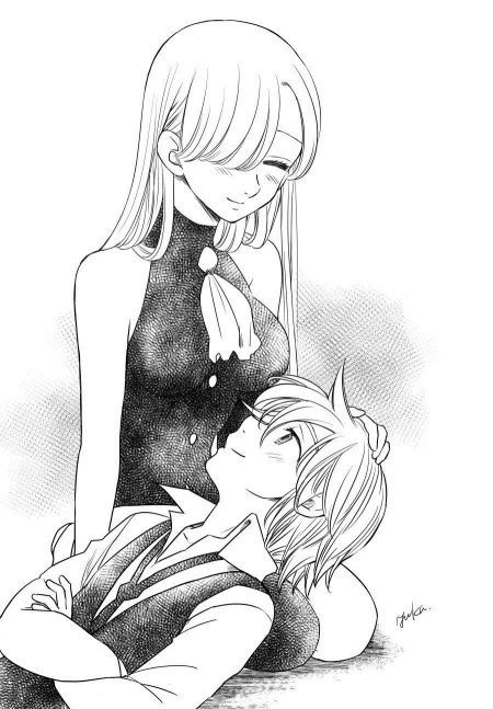 7 Смертных грехов Мелиодас и Элизабет 18