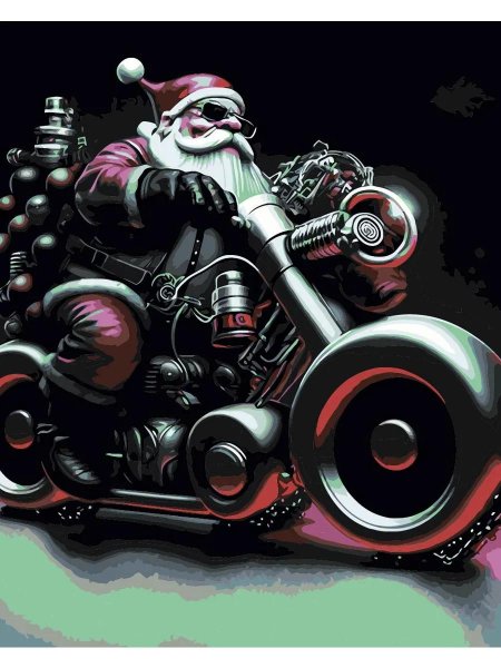 Санта Клаус байкер