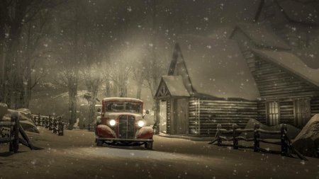 Машина в снегу