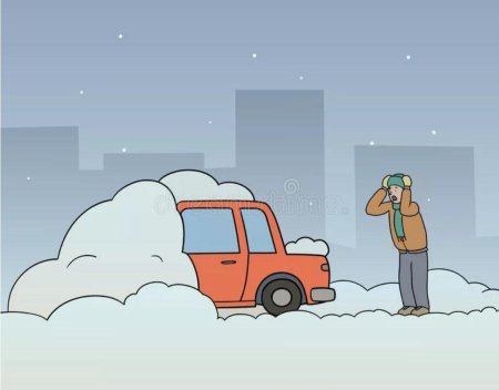 Снегопад мультяшный