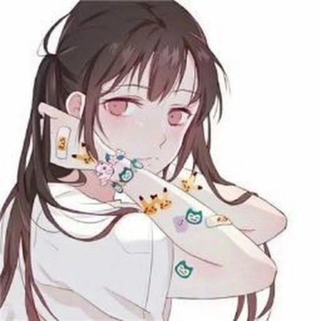 Аниме девушка в пластырях