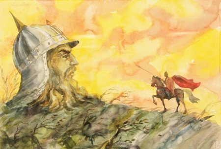 Пушкин Руслан и Людмила голова богатыря