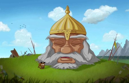 Пушкин Руслан и Людмила голова богатыря