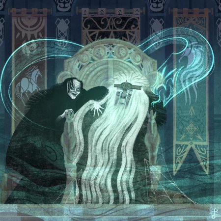 Грима Гнилоуст и Теоден