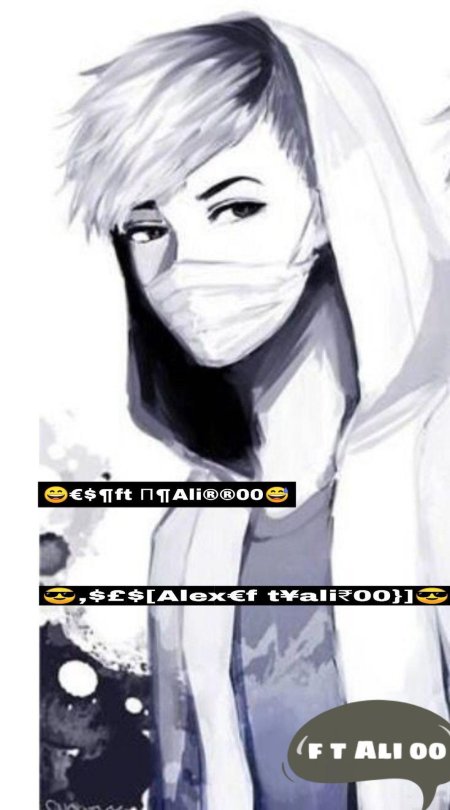 Аниме парень в капюшоне