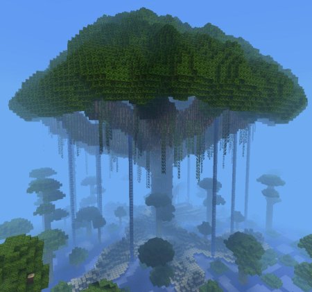 Красивые деревья в майнкрафт