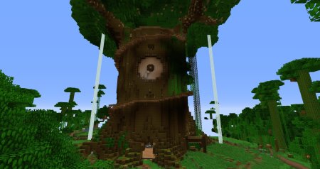 Огромное дерево в МАЙНКРАФТЕ