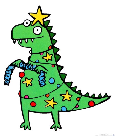 Новогодний Динозаврик
