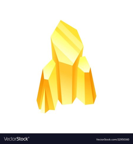 Кристалл желтый стилизация