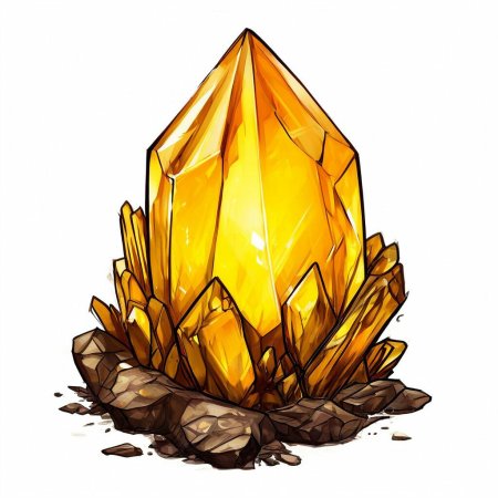 Желтые кристаллы