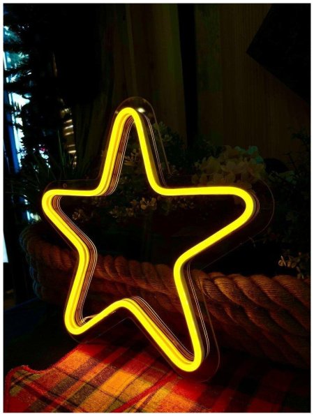 Звезда вывеска диодная