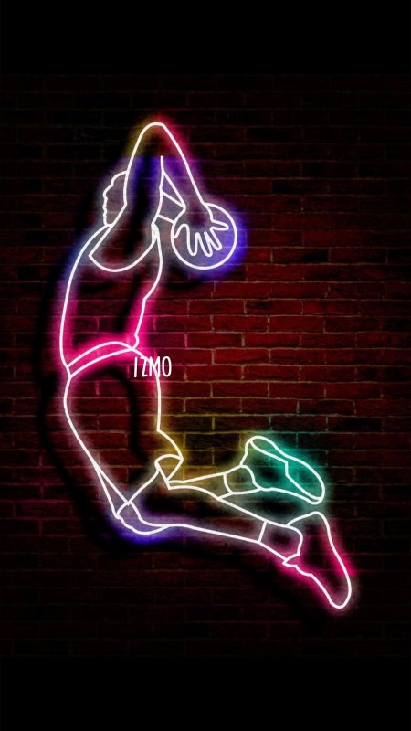 Неоновые вывески баскетбол