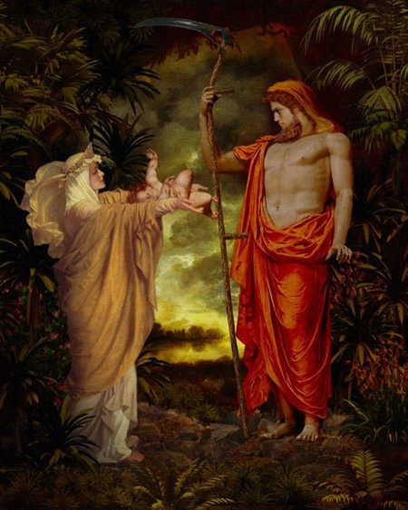 Боги древней Греции Кронос и Рея