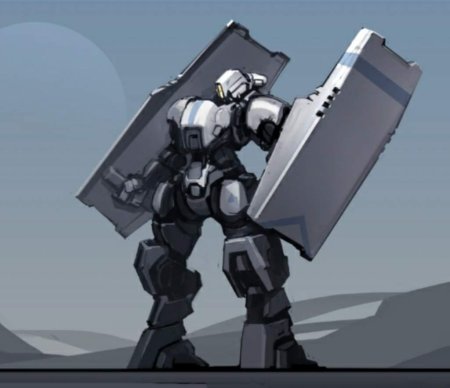 Робот с щитом