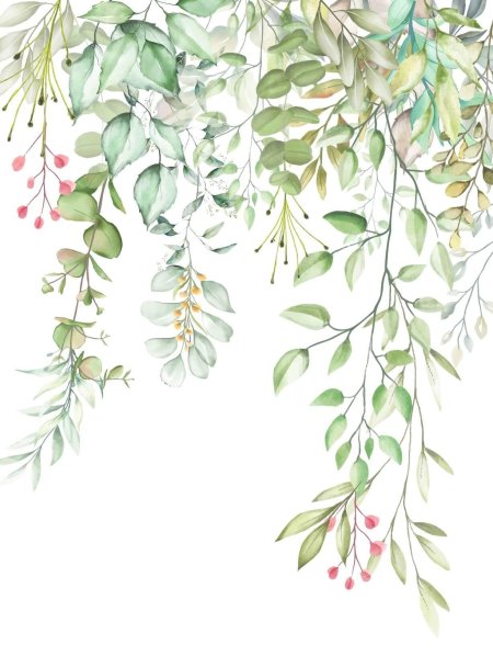 Ветка акварель